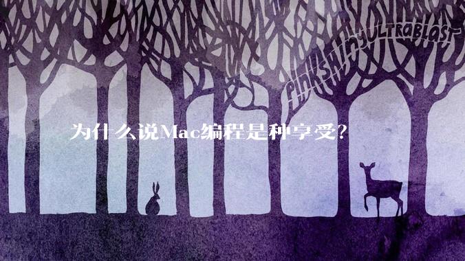 为什么说Mac编程是种享受？